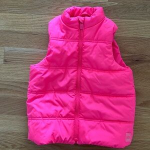 Baby GAP hot pink puffer vest - size 5